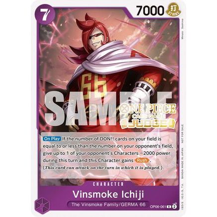 Vinsmoke Ichiji (Judge Pack Vol. 5) (OP06-061) - One Piece Promotion Cards