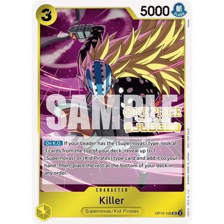 Killer (Judge Pack Vol. 5) (OP10-106) - One Piece Promotion Cards Foil