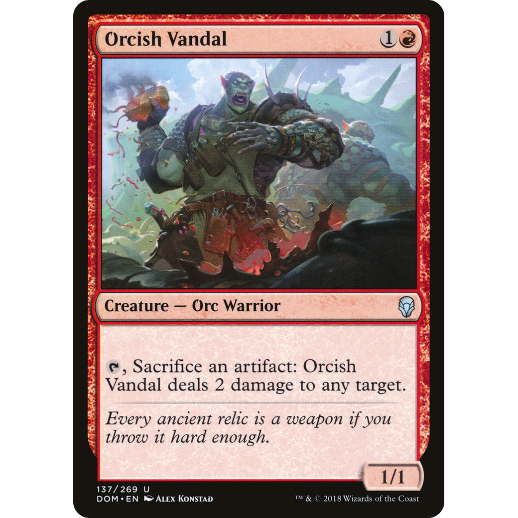 Orcish Vandal (DOM-137) - Dominaria Foil