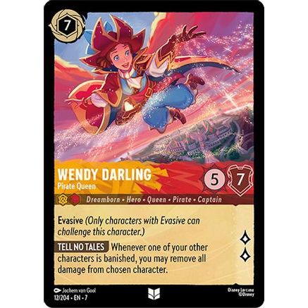 Wendy Darling - Pirate Queen (12/204) - Archazias Island Cold Foil