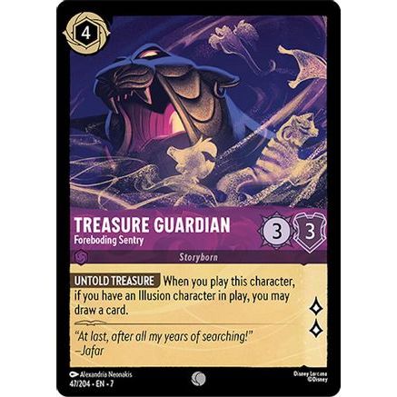 Treasure Guardian - Foreboding Sentry (47/204) - Archazias Island Cold Foil
