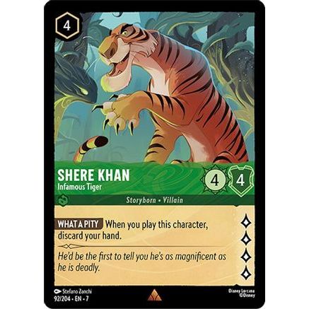 Shere Khan - Infamous Tiger (92/204) - Archazias Island Cold Foil