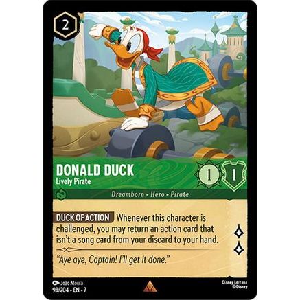 Donald Duck - Lively Pirate (98/204) - Archazias Island Cold Foil