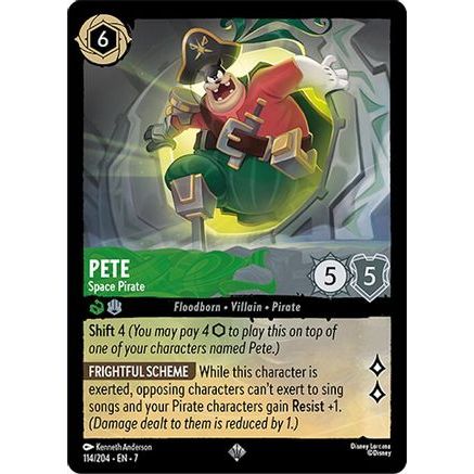 Pete - Space Pirate (114/204) - Archazias Island Cold Foil