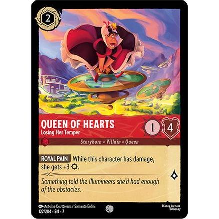 Queen of Hearts - Losing Her Temper (122/204) - Archazias Island Cold Foil