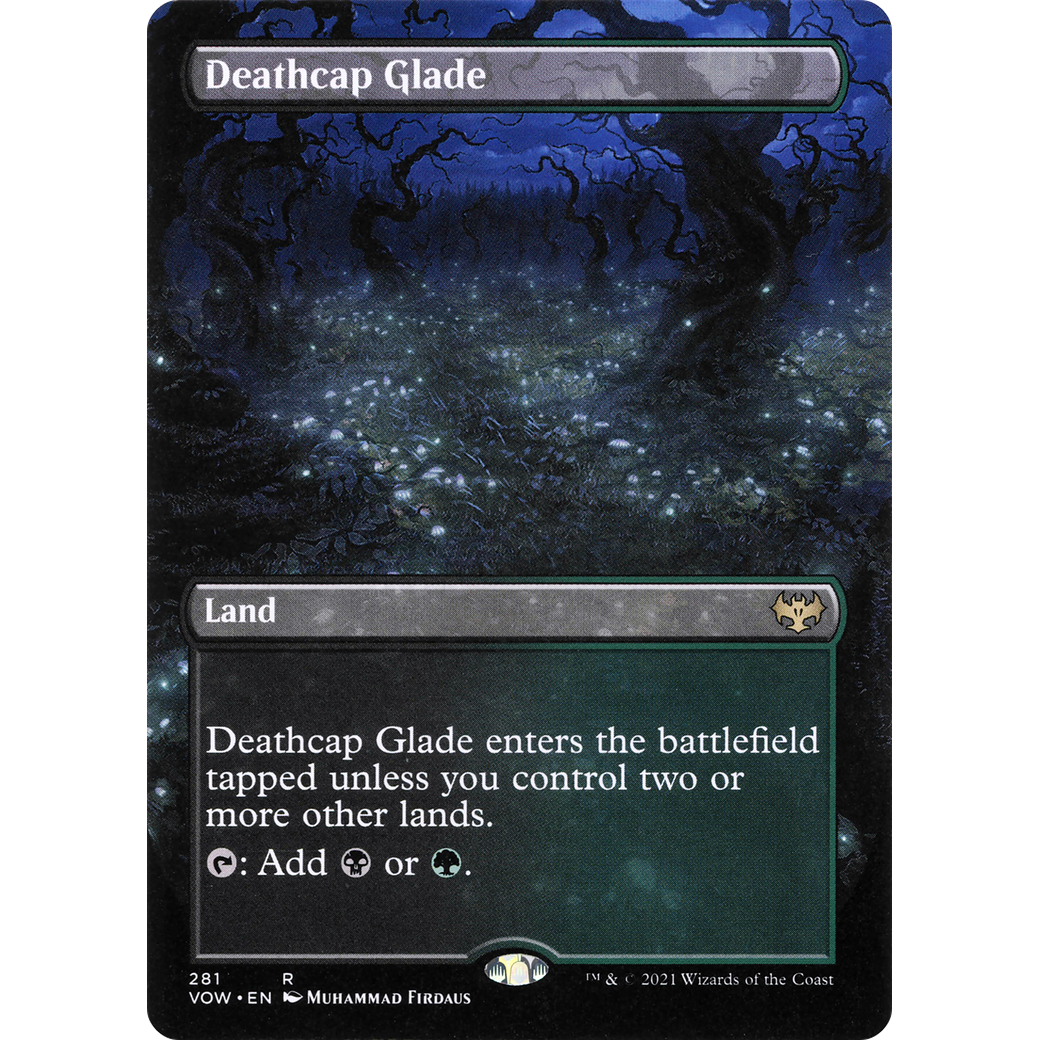Deathcap Glade (Borderless) (VOW-281) - Innistrad: Crimson Vow (Borderless)
