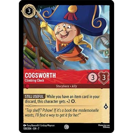 Cogsworth - Climbing Clock (130/204) - Archazias Island Cold Foil