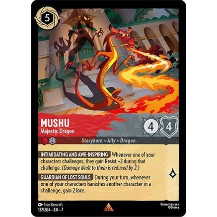 Mushu - Majestic Dragon (137/204) - Archazias Island Cold Foil