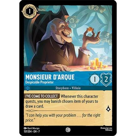 Monsieur D'Arque - Despicable Proprietor (157/204) - Archazias Island Cold Foil
