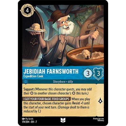 Jebidiah Farnsworth - Expedition Cook (174/204) - Archazias Island Cold Foil