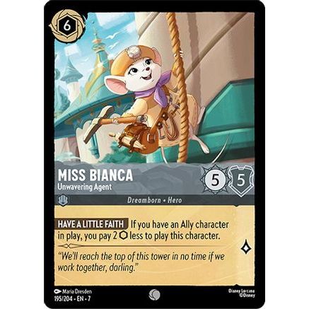 Miss Bianca - Unwavering Agent (195/204) - Archazias Island Cold Foil