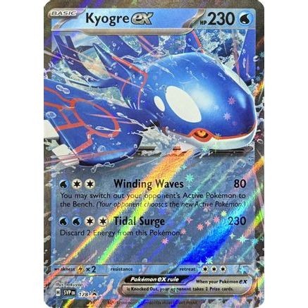 Kyogre ex - 178 178 - SV Scarlet & Violet Promo Cards Holofoil