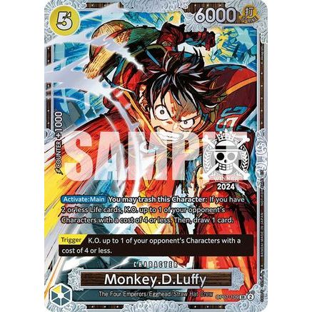 Monkey.D.Luffy (Championship 2024 World Final 2nd Place) (OP07-109) - One Piece Promotion Cards