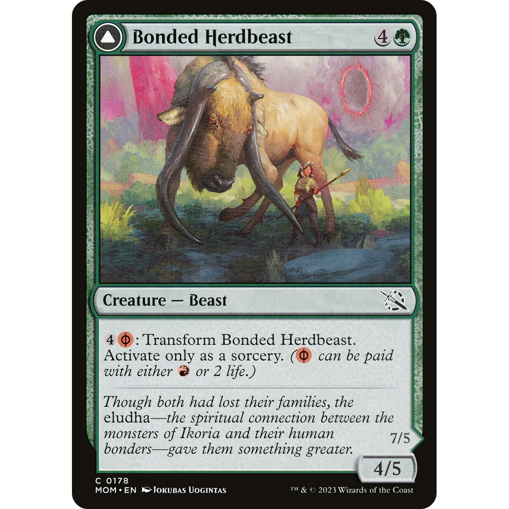 Bonded Herdbeast // Plated Kilnbeast (MOM-178) - March of the Machine Foil
