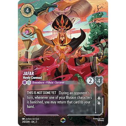 Jafar - Newly Crowned (Enchanted) (210/204) - Archazias Island Holofoil