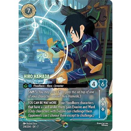 Hiro Hamada - Armor Designer (Enchanted) (214/204) - Archazias Island Holofoil