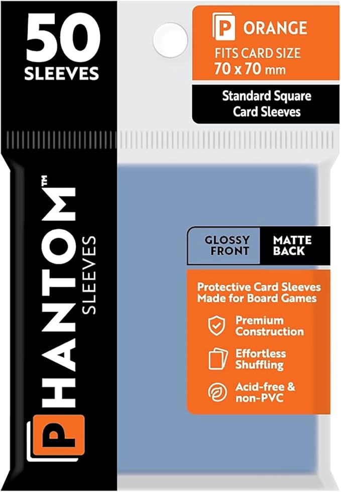 Phantom Sleeves: Orange Glossy/Matte 50ct 70mmx70mm