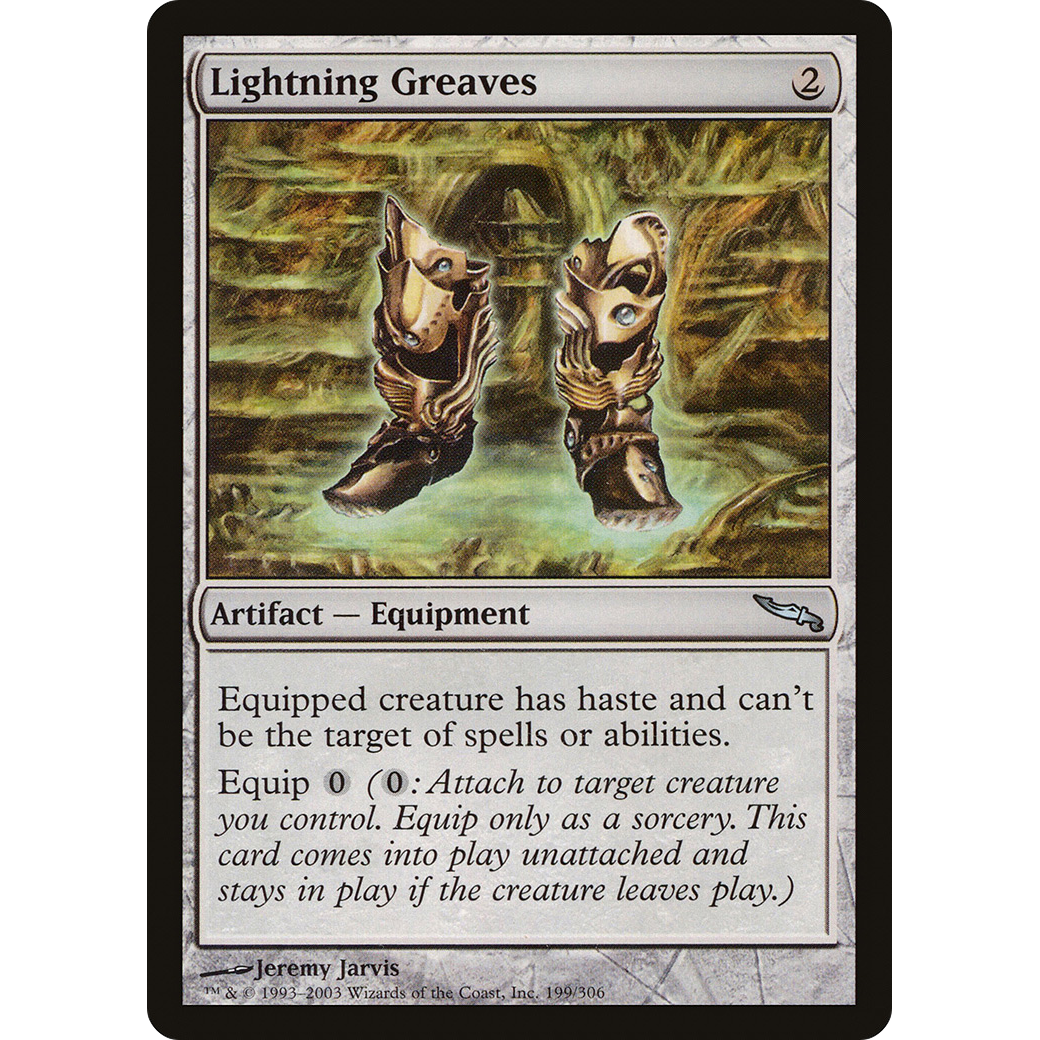 Lightning Greaves (MRD-199) - Mirrodin Foil