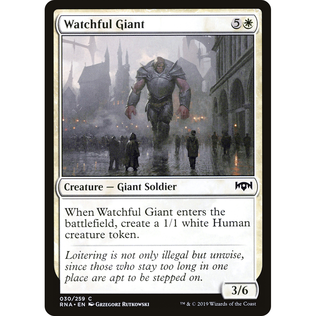 Watchful Giant (RNA-030) - Ravnica Allegiance Foil