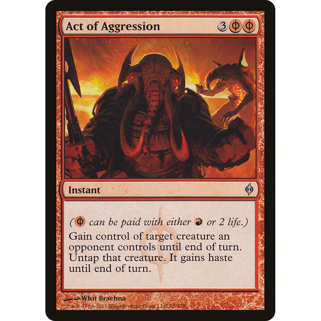 Act of Aggression (NPH-078) - New Phyrexia Foil