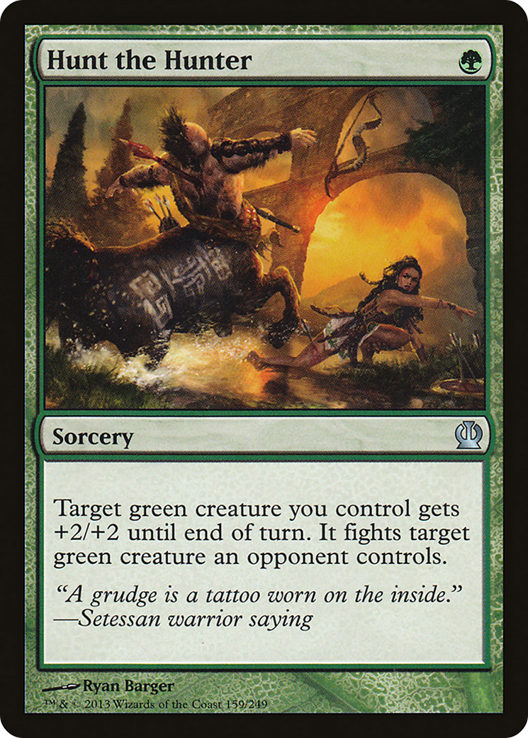 Hunt the Hunter (THS-159) - Theros Foil