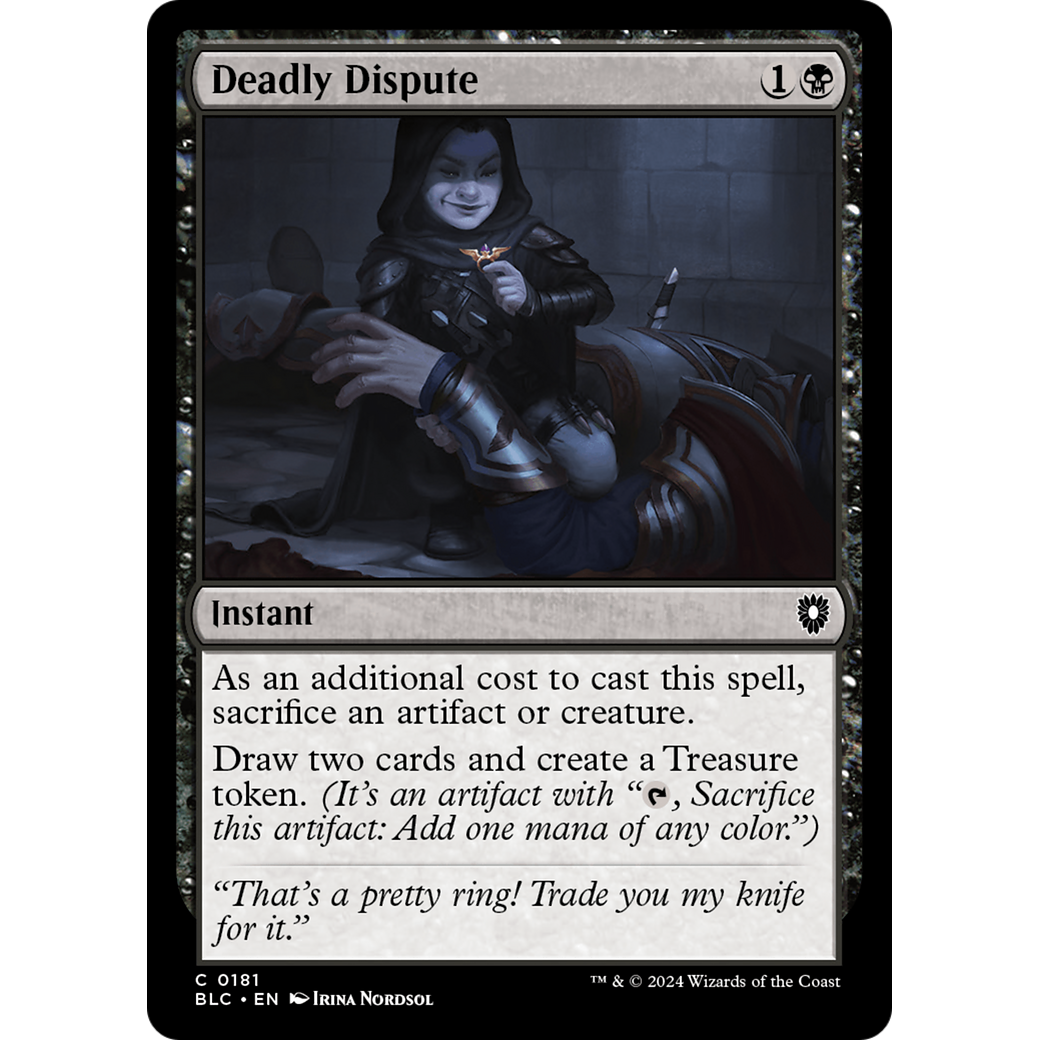 Deadly Dispute (BLC-181) - Bloomburrow Commander