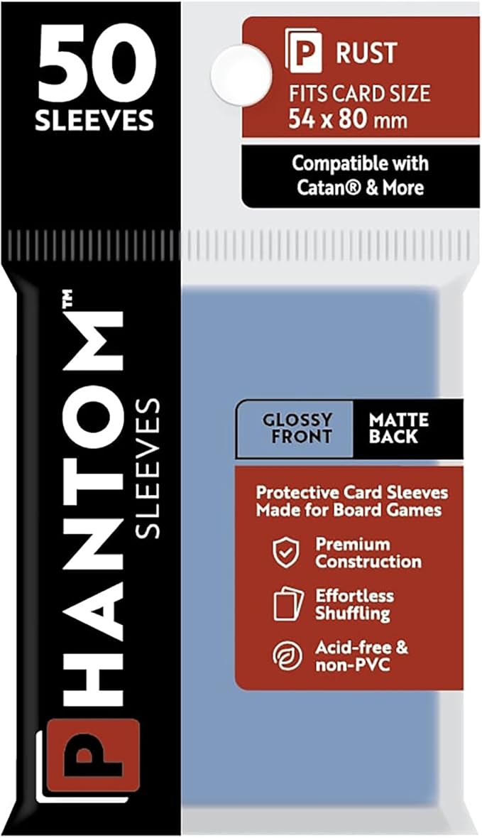 Phantom Sleeves: Rust Glossy/Matte 50ct 54mmx80mm