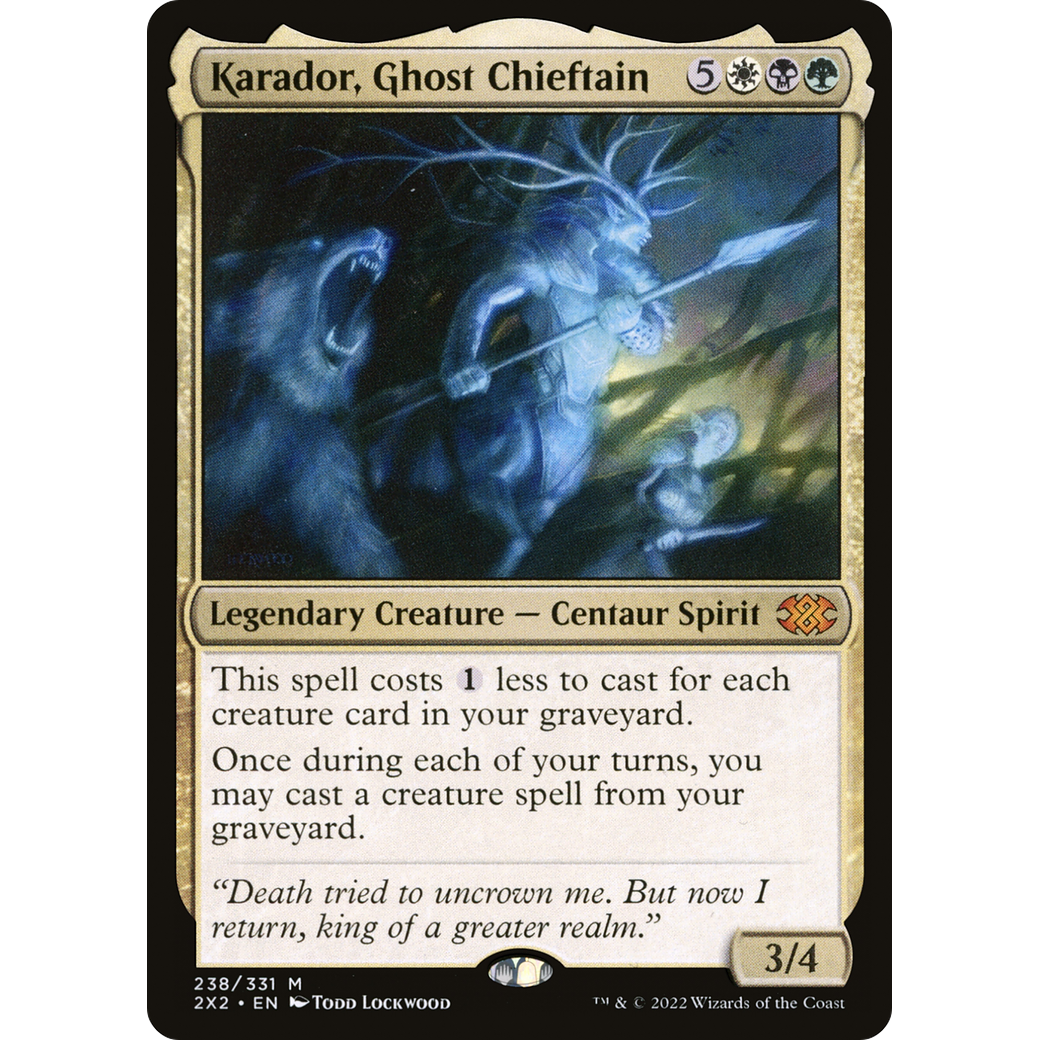 Karador, Ghost Chieftain (2X2-238) - Double Masters 2022