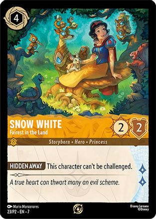 Snow White - Fairest in the Land (23) - Disney Lorcana Promo Cards Cold Foil