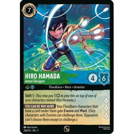 Hiro Hamada - Armor Designer (Store Championship Participant) (24) - Disney Lorcana Promo Cards