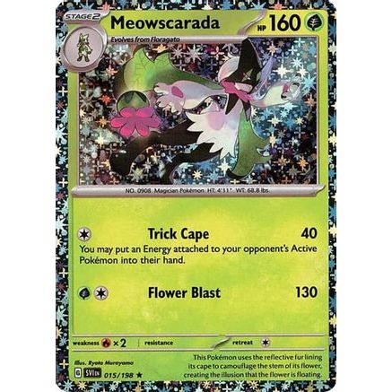 Meowscarada - 015/198 (Sparkle Holo) 15 - Miscellaneous Cards & Products Holofoil