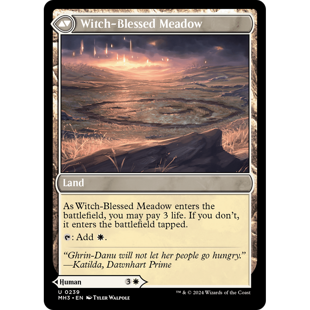 Witch Enchanter // Witch-Blessed Meadow (MH3-239) - Modern Horizons 3 Foil