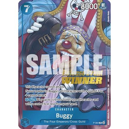 Buggy (OP10 Release Event Winner) (P-084) - One Piece Promotion Cards