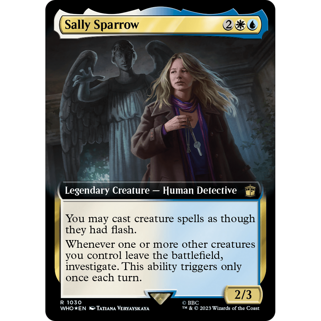 Sally Sparrow (Extended Art) (Surge Foil) (WHO-1030) - Doctor Who: (Extended Art) Foil