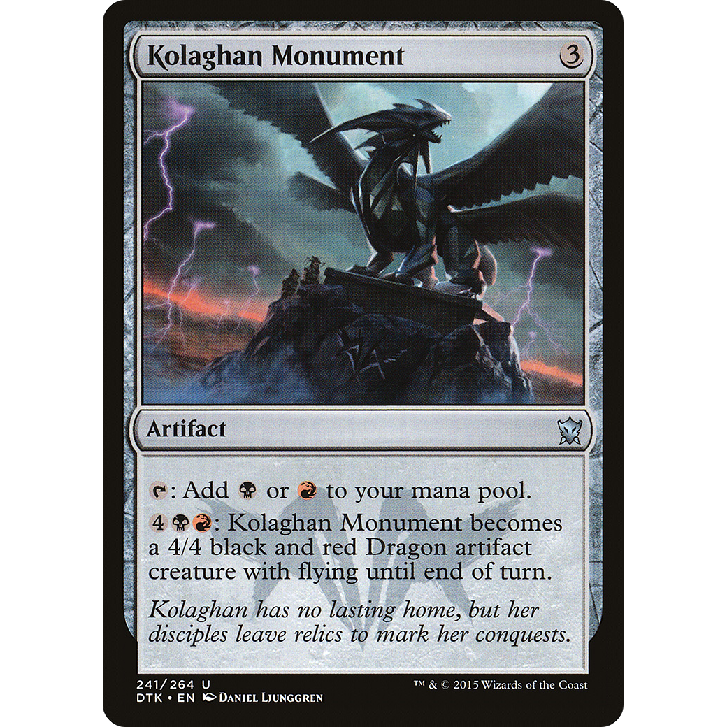 Kolaghan Monument (DTK-241) - Dragons of Tarkir