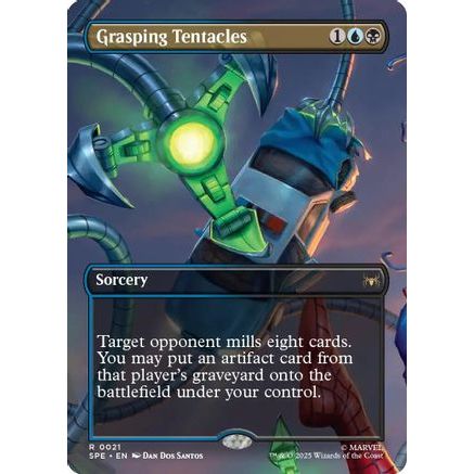 Grasping Tentacles (Borderless) (SPE-021) - Marvel's Spider-Man: Eternal-Legal Foil