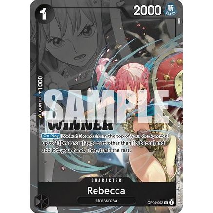 Rebecca (Winner Pack 2025 Vol. 2) (OP04-092) - One Piece Promotion Cards Foil