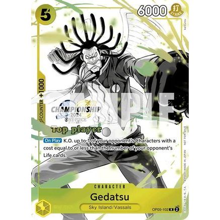 Gedatsu (Championship 2024 Top Player Pack Vol. 2) (OP05-102) - One Piece Promotion Cards