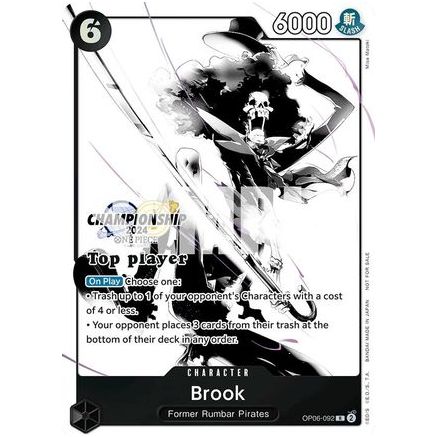 Brook (Championship 2024 Top Player Pack Vol. 2) (OP06-092) - One Piece Promotion Cards