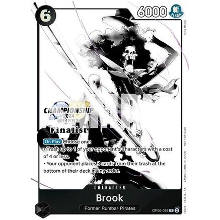 Brook (Championship 2024 Finalist Card Set Vol. 2) (OP06-092) - One Piece Promotion Cards Foil