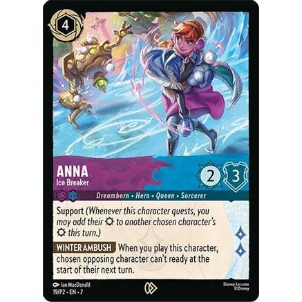 Anna - Ice Breaker (19) - Disney Lorcana Promo Cards Cold Foil