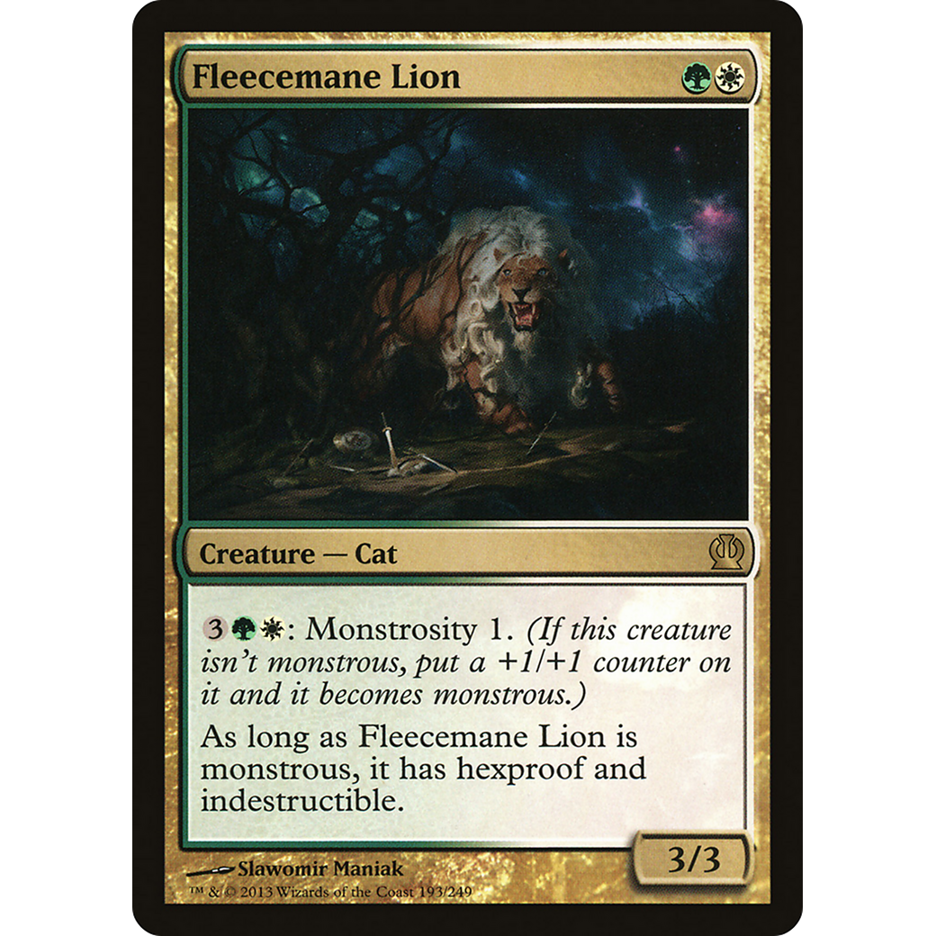 Fleecemane Lion (THS-193) - Theros Foil