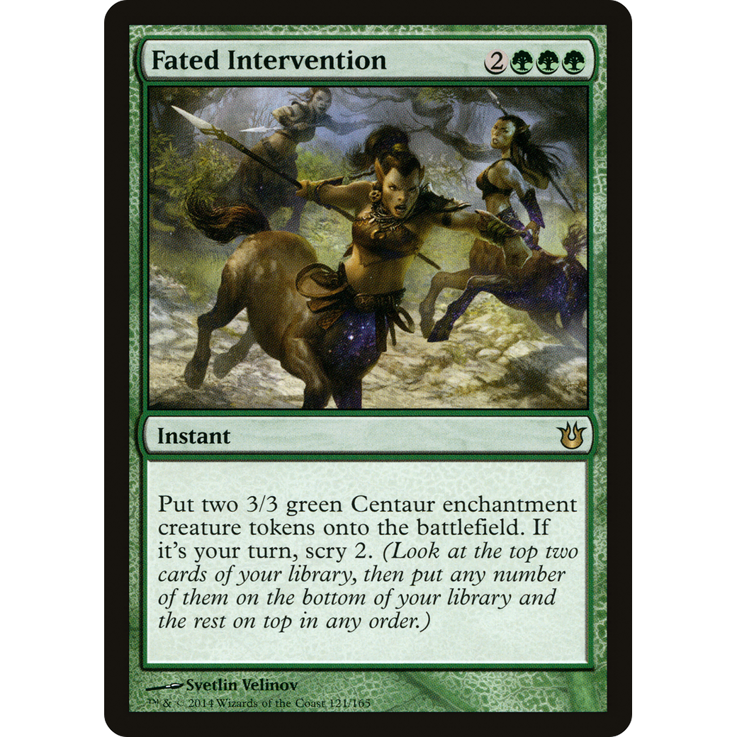 Fated Intervention (BNG-121) - Born of the Gods Foil