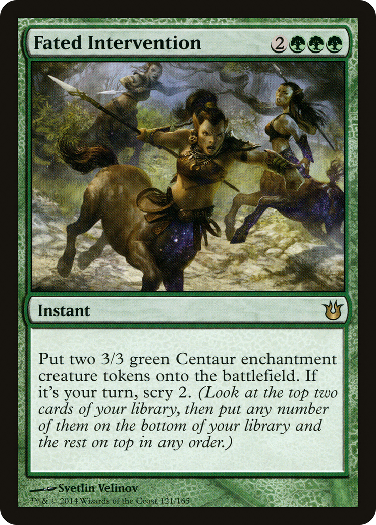 Fated Intervention (BNG-121) - Born of the Gods Foil