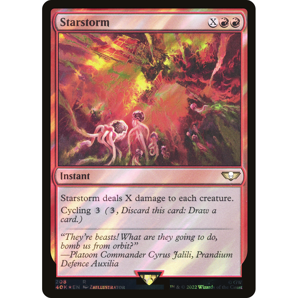 Starstorm (40K-208) - Warhammer 40,000 Commander Foil