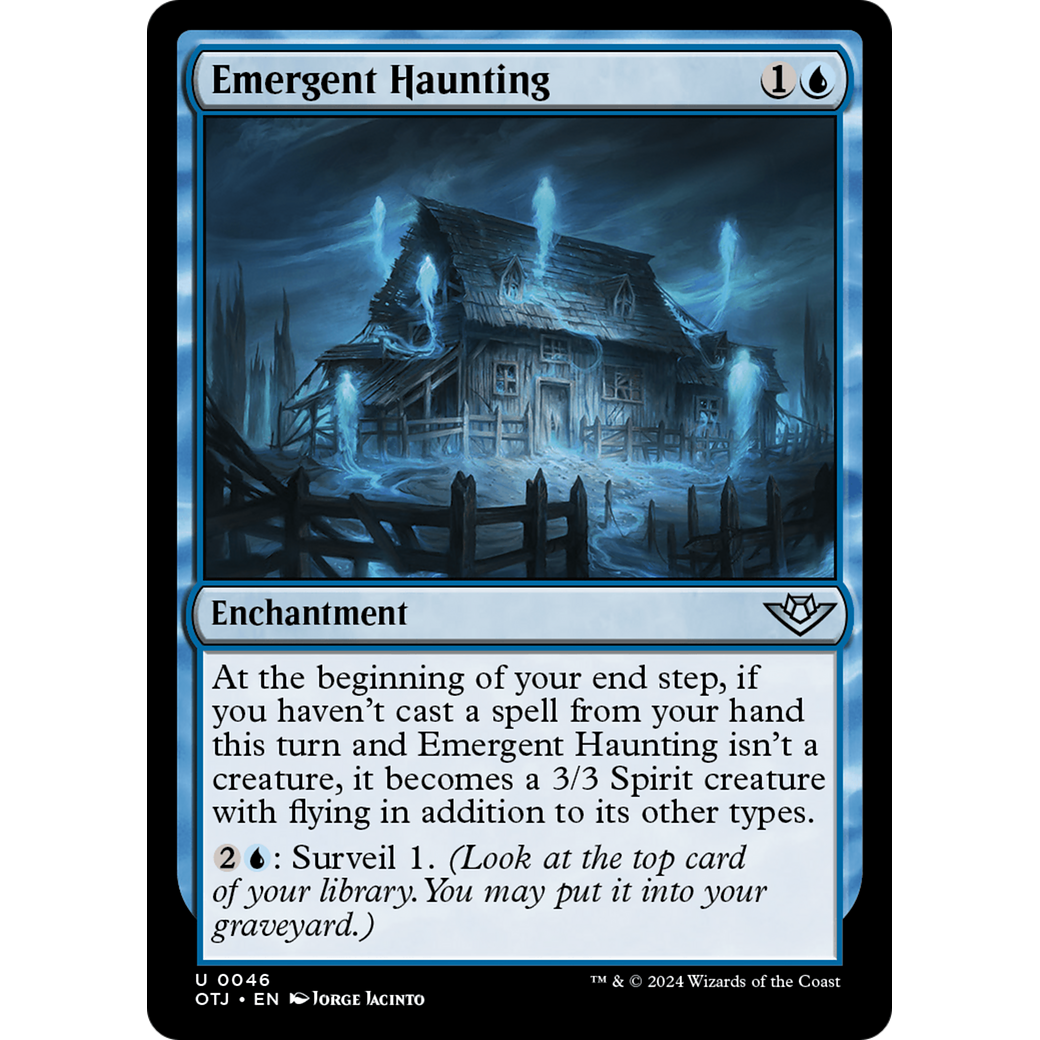 Emergent Haunting (OTJ-046) - Outlaws of Thunder Junction Foil