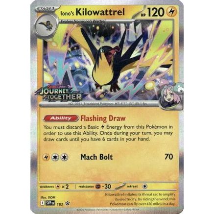 Iono's Kilowattrel 182 - SV09 Journey Together Holofoil