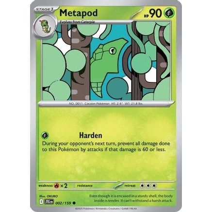 Metapod 2 - SV09 Journey Together Reverse Holofoil