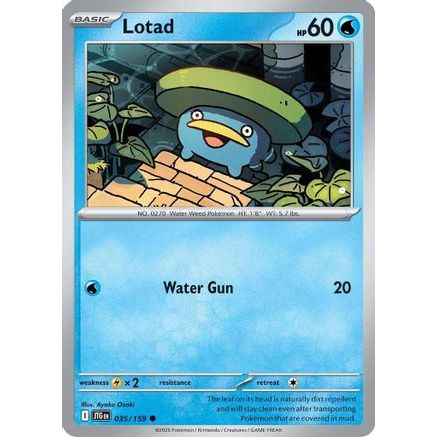 Lotad 35 - SV09 Journey Together Reverse Holofoil