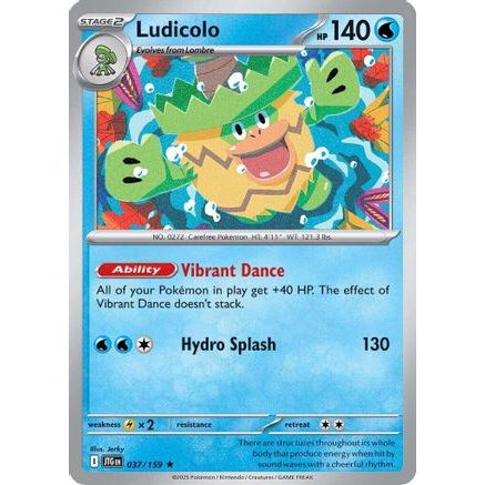 Ludicolo 37 - SV09 Journey Together Reverse Holofoil